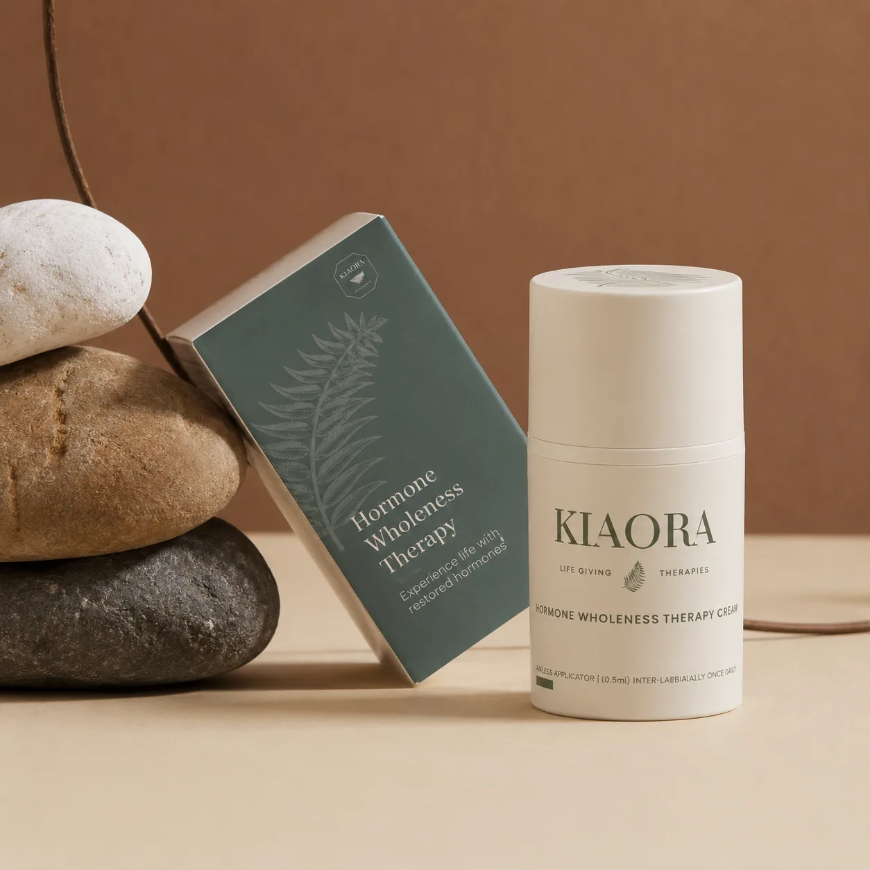 Kiaora Hormone Wholeness Therapy cream and box